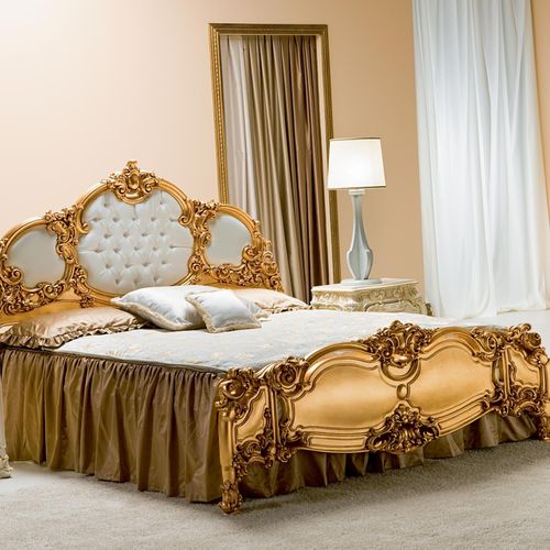 Cama de casal - PANDORA - Silik - de estilo / com cabeceira estofada / em tecido