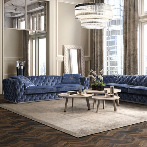 Sofá Chesterfield - Must - Siwa Soft Style Home - em tecido / com braços / feito à mão