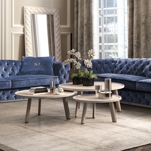 Mesa ninho contemporânea - Wave - Siwa Soft Style Home - em MDF / com base metálica / com base em MDF