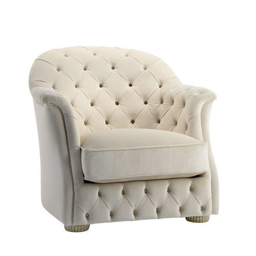 Poltrona Chesterfield - Soraya - Siwa Soft Style Home - em tecido / em madeira maciça / feita à mão