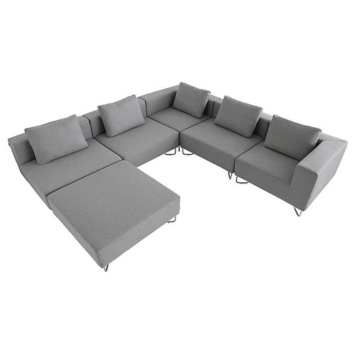Sofá modular - LOTUS - SOFTLINE - contemporâneo / em tecido / com capa removível
