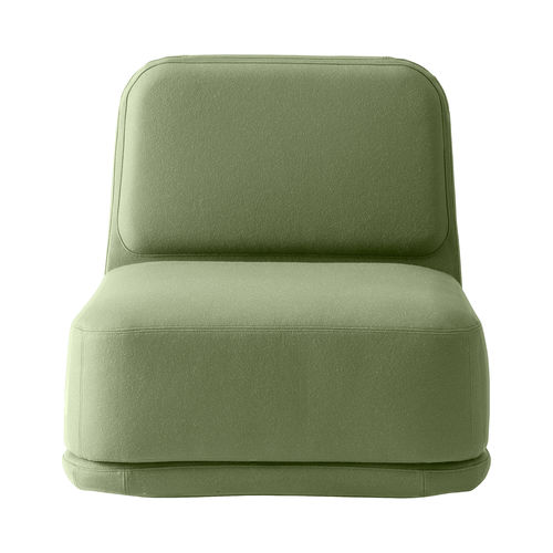 Poltrona baixa contemporânea - STANDBY Medium - SOFTLINE - em tecido / com capa removível / cor personalizável