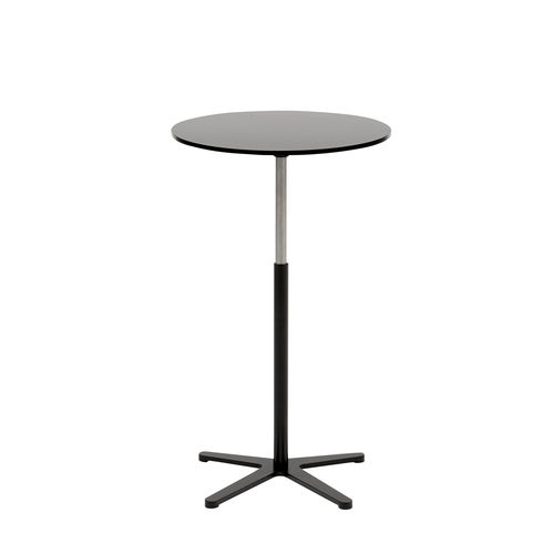 Mesa lateral contemporânea - XO - SOFTLINE - em aço / com base em aço / redonda