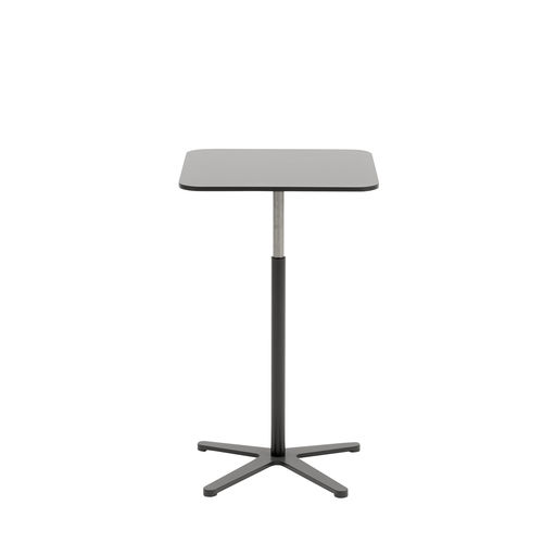 Mesa lateral contemporânea - XO - SOFTLINE - em aço / com base em aço / quadrada