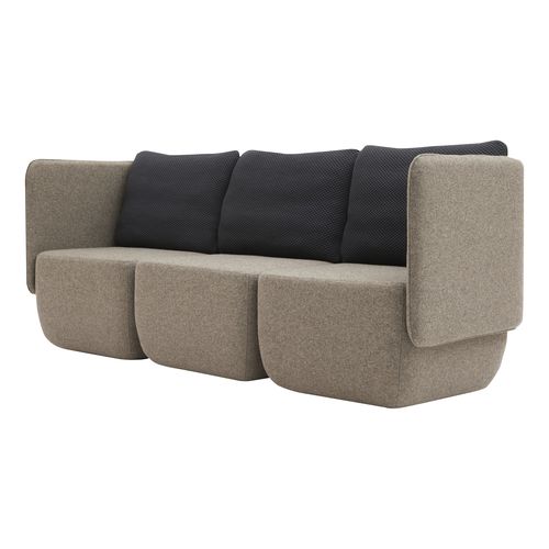 Sofá modular - OPERA - SOFTLINE - contemporâneo / em tecido / com braços