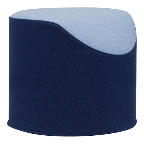 Puff contemporâneo - CORAL - SOFTLINE - em tecido / redondo / com capa removível
