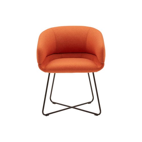 Cadeira contemporânea - CALETO - SOFTLINE - para ambiente interno / em tecido / em espuma de poliuretano