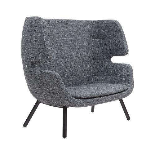Sofá compacto - MOAI - SOFTLINE - contemporâneo / em tecido / com capa removível