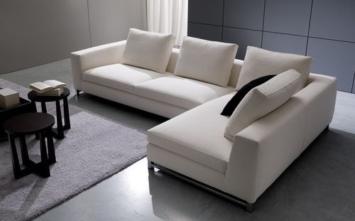 Sofá modular - HERNEST - Sormani - contemporâneo / em tecido / cinza