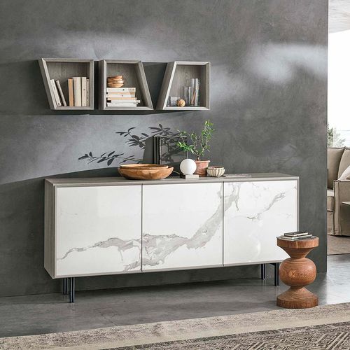 Buffet aparador contemporâneo - GIUNONE - Target Point - em metal pintado / em cerâmica / laminado