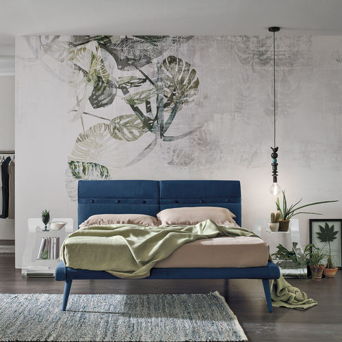 Cama king size - CORFÙ - Target Point - contemporânea / estofada / com cabeceira