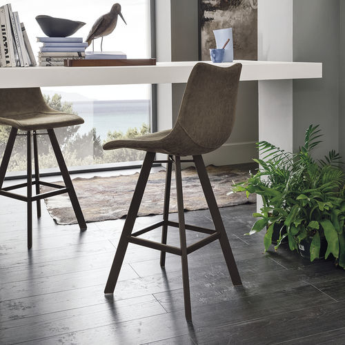 Cadeira alta contemporânea - MAIORCA PLUS - Target Point - para ambiente interno / em poliuretano / com base em metal pintado