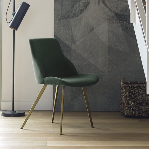 Cadeira de sala de jantar contemporânea - BRASILIA - Target Point - para ambiente interno / em tecido / com base em metal pintado