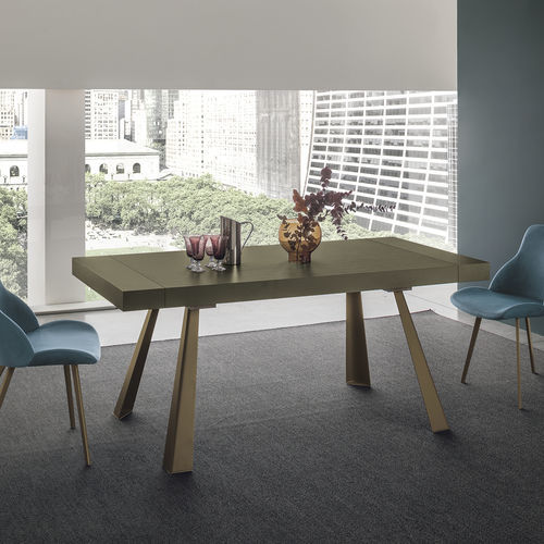 Mesa contemporânea - GRECALE 180 - Target Point - em laminado / com base em metal pintado / com base em metal escovado