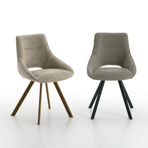 Cadeira de sala de jantar contemporânea - KUDO - Target Point - para ambiente interno / em tecido / com base em metal pintado