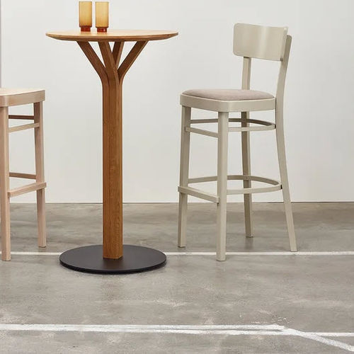 Cadeira alta contemporânea - Ideal - TON a.s. - para ambiente interno / em tecido / em couro