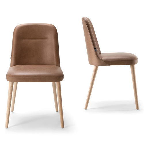 Cadeira para interlocutor contemporânea - DA VINCI-01 - Torre - para ambiente interno / em tecido / em couro