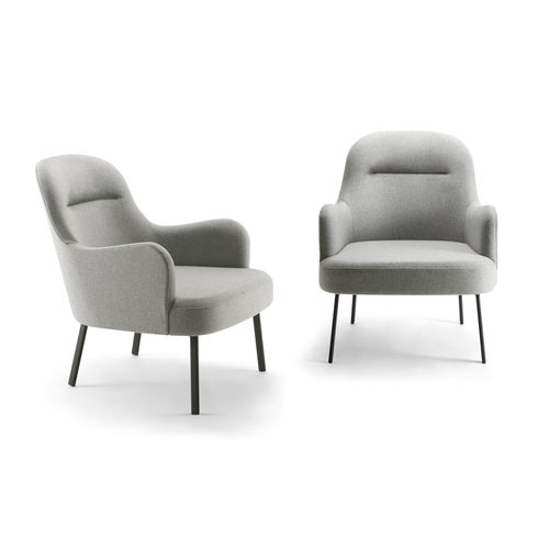 Poltrona para interlocutor contemporânea - DA VINCI-05 112 - Torre - em couro / em tecido / da linha comercial