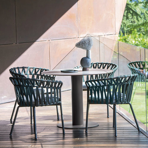 Base de mesa em aço - BIG  - Varaschin - contemporânea / para mesa de centro / com base redonda