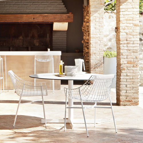 Base de mesa em aço revestido a pó - SUMMER SET - Varaschin - contemporânea / de 4 pontas / resistente às intempéries