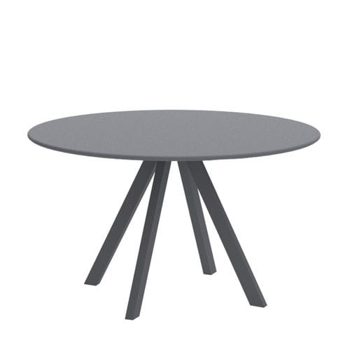 Mesa de jantar contemporânea - DÉSIRÉE - Vermobil - em alumínio / com base em alumínio / redonda