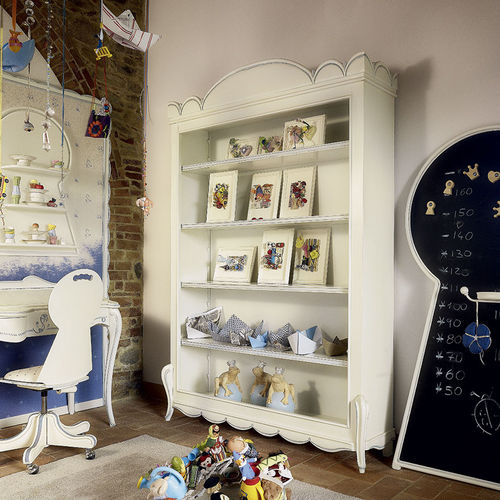 Livreiro de estilo - ALICE  - Volpi - em madeira laqueada / infantil / branco