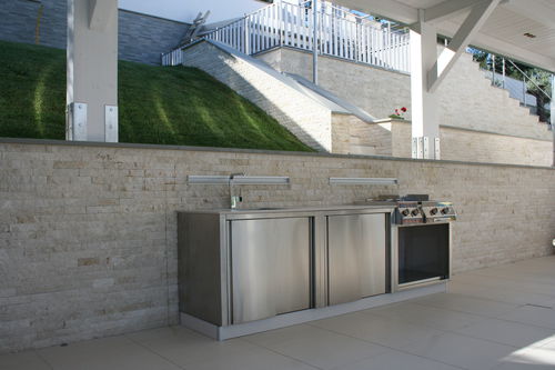 Cozinha para ambiente externo - OUTDOOR KITCHEN 1 - Bianchi group srl - clássica / em aço inoxidável / sem puxadores