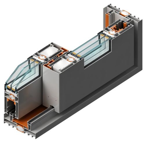 Porta de vidro de correr - TERMO 120  - FEAL Croatia Ltd. - em alumínio / com vidro duplo / isolante