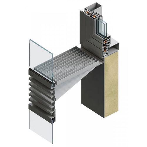 Fachada ventilada em vidro - DOUBLE SKIN - FEAL Croatia Ltd. - em alumínio