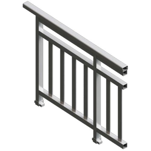 Guarda-corpo em alumínio - OF 60 - FEAL Croatia Ltd. - com barras / para ambiente interno / para ambiente externo