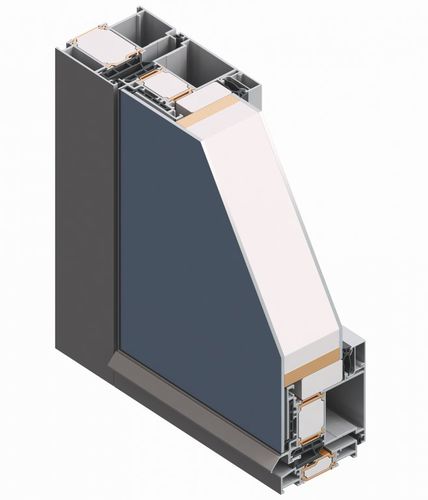 Perfil de porta em alumínio - TERMO 85 VP - FEAL Croatia Ltd. - com ruptura térmica