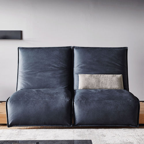 Chaise longue contemporânea - EPOS - Koinor - em tecido / em couro / em madeira