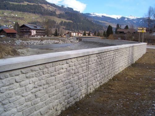 Molde de cofragem para fachada - MAYENNE - RECKLI GmbH - para parede de retenção / para concreto estampado