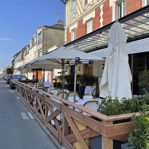 Ombrelone quadrado - BISTRO®  - Socotex - Abritez-vous chez nous - redondo / retangular / central