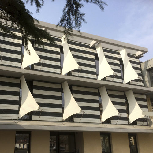 Toldo-vela impermeável - Socotex - Abritez-vous chez nous - da linha comercial / triangular / em tecido