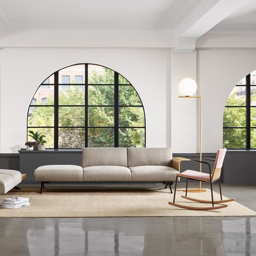 Poltrona para interlocutor contemporânea - MONTARA650  - Coalesse - em tecido / em madeira / metálica