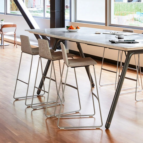 Cadeira alta contemporânea - MONTARA650  - Coalesse - para ambiente interno / em tecido / metálica