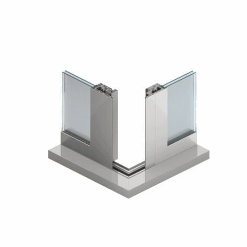 Perfil de porta em alumínio - MB-77HS - Aluprof S.A - com isolamento térmico