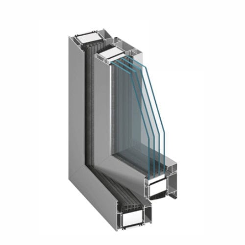 Perfil de janela em alumínio - MB- 104 PASSIVE - Aluprof S.A - com isolamento térmico