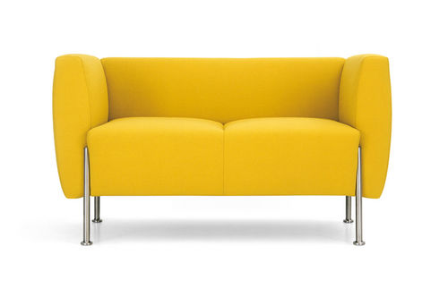 Sofá contemporâneo - ALEA. - Rossin - amarelo / em aço / de 2 lugares