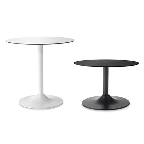 Mesa contemporânea - ODEON - Fit Interiors - em HPL / com base em alumínio fundido / redonda