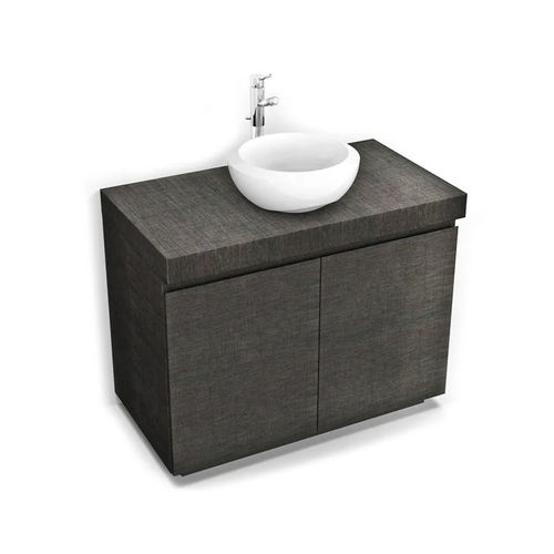 Gabinete de banheiro de piso - BASE - Fit Interiors - laminado / contemporâneo / com 2 portas