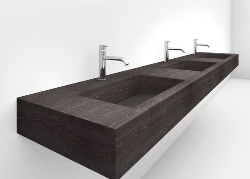Cuba de parede - SIMPLE - Fit Interiors - em aço / com tampo / com prateleiras