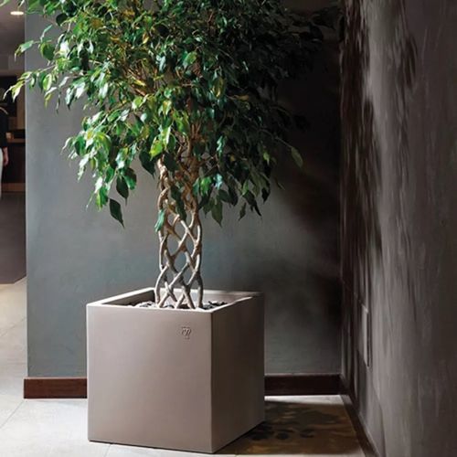 Vaso de jardim em polietileno - PILAR - Fit Interiors - retangular / cúbico / da linha comercial