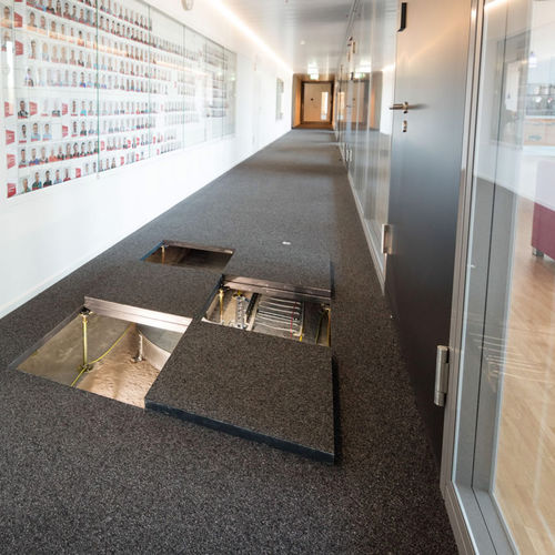 Estrutura para piso elevado metálica - TYPE 5 - Lenzlinger Access Floors - de alta resistência / para ambiente interno