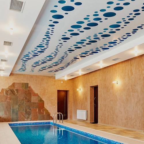 Forro de tela tensionada em PVC - Saros Est OÜ - para sala limpa / para piscina / para escritório