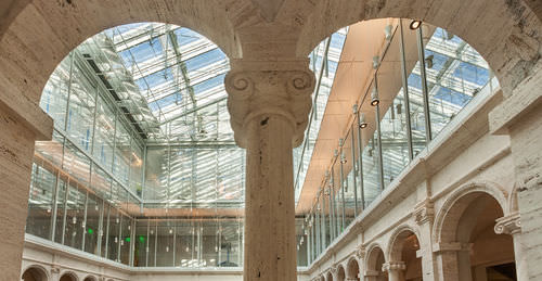 Fachada-cortina com sistema stick - HARVARD ART MUSEUMS - Josef Gartner - em alumínio e vidro / em vidro isolante