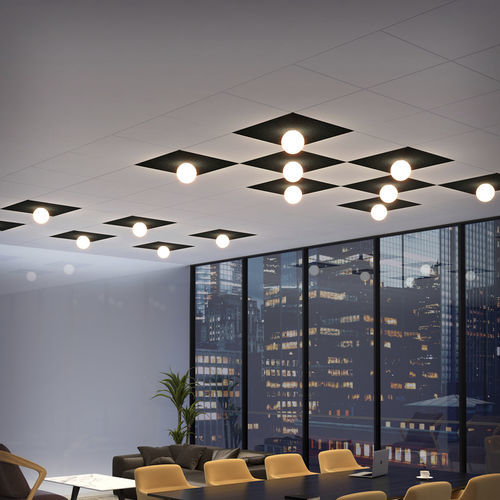 Plafon contemporâneo - ACUSTIC - Pujol Iluminacion - esférico / em vidro / de LED