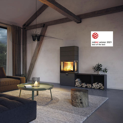 Salamandra a lenha - MAX 600 - Attika Feuer AG - 4 kW / 5 kW–10 kW / de piso