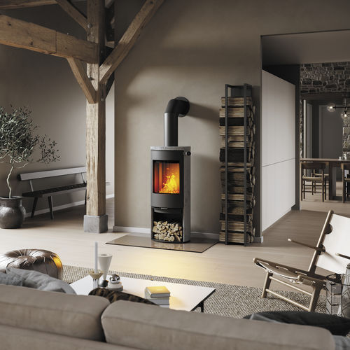 Salamandra a lenha - CARO 120 - Attika Feuer AG - 0–5 kW / 5 kW–10 kW / de piso